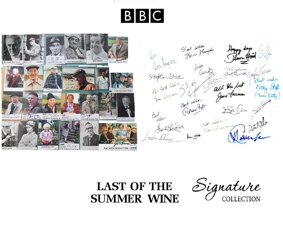 Last Of The Summer Wine Cast Signed sheet x22